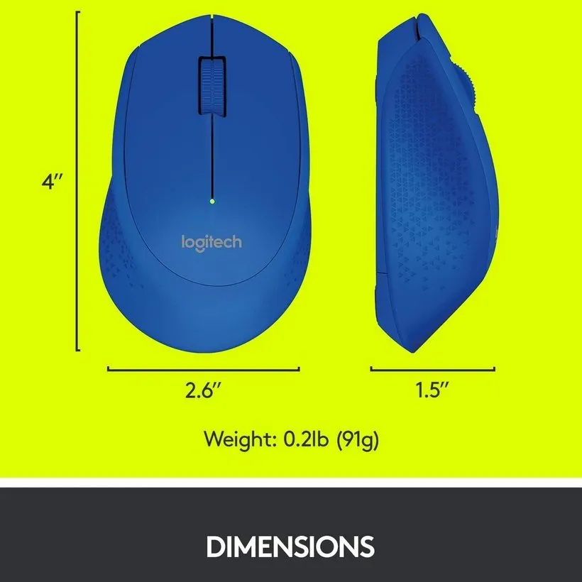 Беcпроводная мышь Logitech M280, Синий