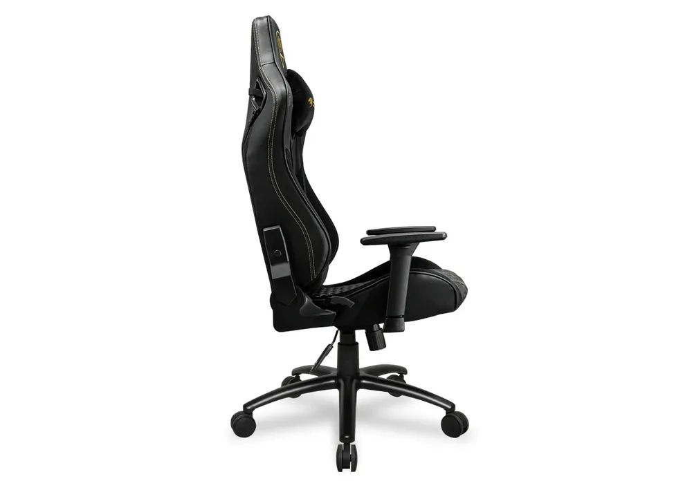 Gaming Chair Cougar EXPLORE S Royal Black/Gold, User max load up to 120kg / height 155-190cm