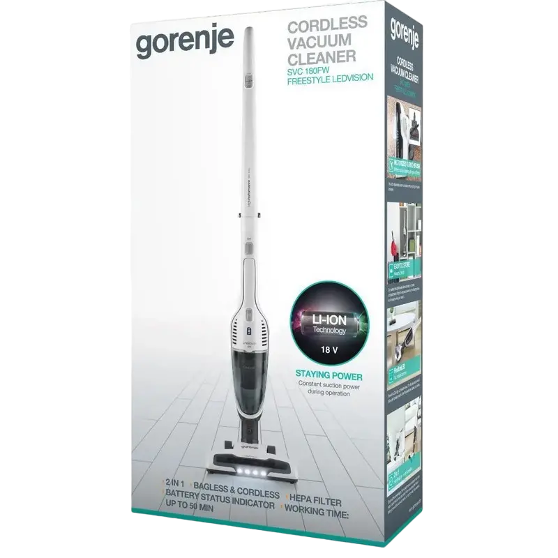 Aspirator Vertical Gorenje SVC180FW, Alb