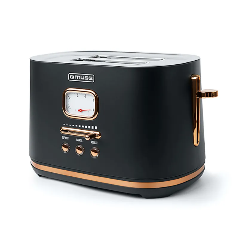 Тостер MUSE MS-130 BC, Черный | Золотистый
