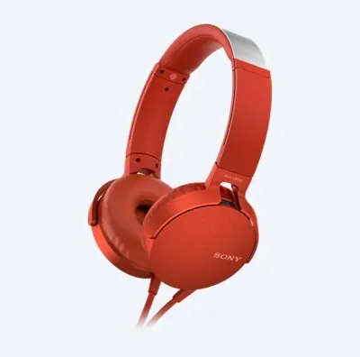 Наушники SONY MDR-XB550AP, Красный