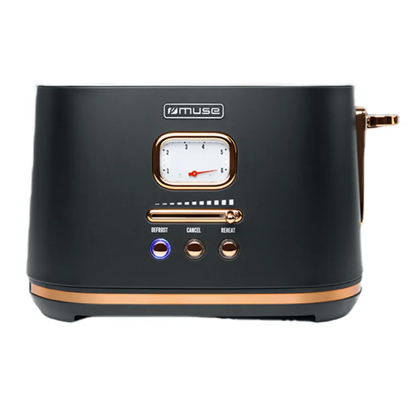 Тостер MUSE MS-130 BC, Черный | Золотистый
