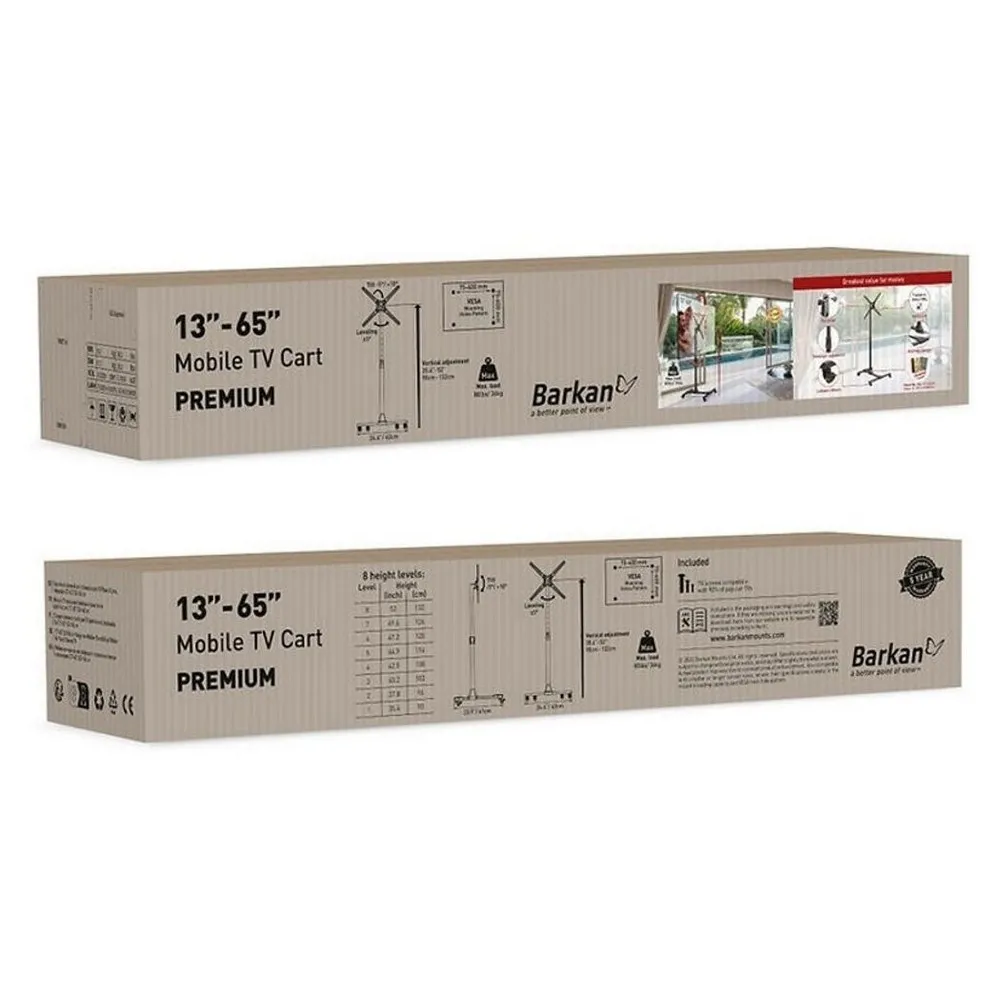 Suport înclinat pe perete BARKAN SW310H, Negru