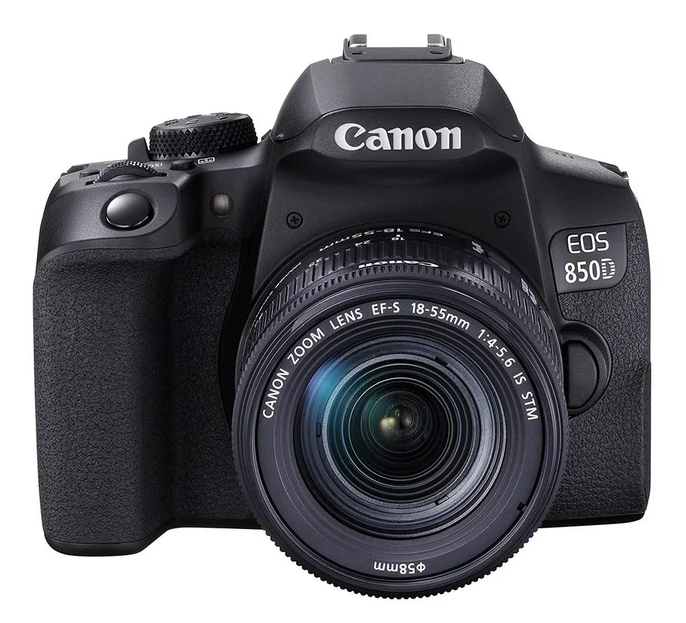 Aparat foto DSLR Canon EOS 850D + EF-S 18-55 IS, Negru