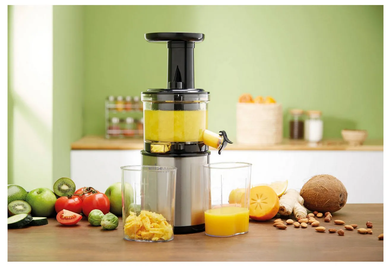 Соковыжималка Gorenje Vitaway JC4800VWY, Черный Нержавеющая Сталь