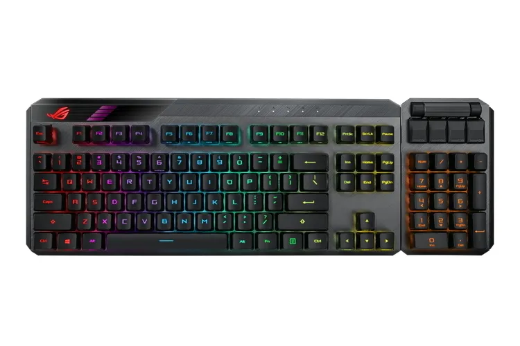 Клавиатура ASUS ROG Claymore II, Беспроводное, Чёрный