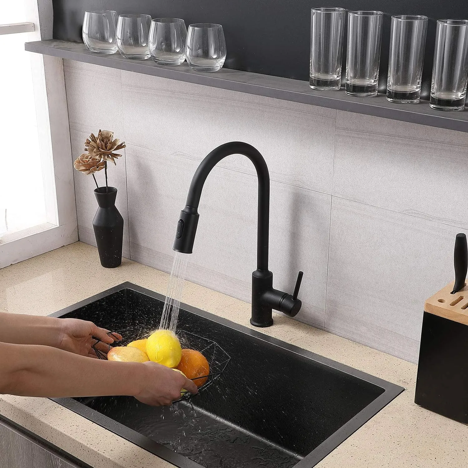 Baterie bucatarie SanDonna CAMI Crom Satin 