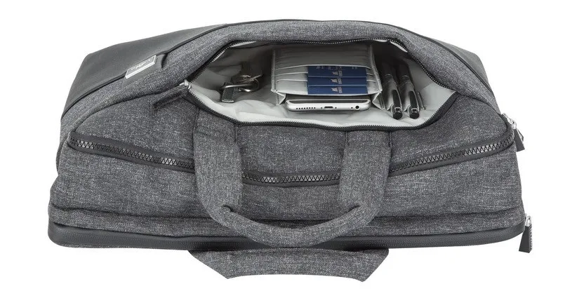 Geantă pentru Laptop RivaCase Lantau, 15.6", Poliester, Negru