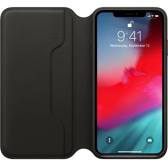 Husă tip carte Apple iPhone XS Max Case, Negru