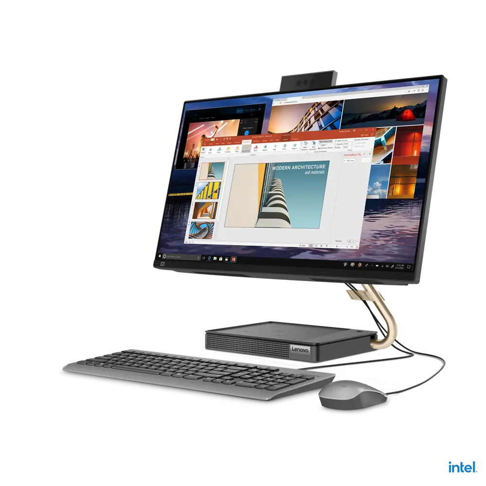 Computer All-in-One Lenovo IdeaCentre 5 27IOB6, 27", Intel Core i5-10400T, 16GB/512GB, Windows 11 Home, Gri