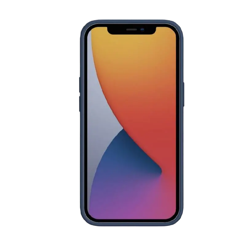 Чехол Nillkin iPhone 13, CamShield Silky Silicone, Темно-синий