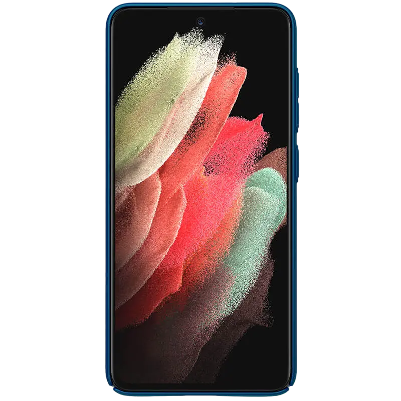 Чехол Nillkin Nillkin SAM. S21 FE, Frosted, Peacock Blue, Синий