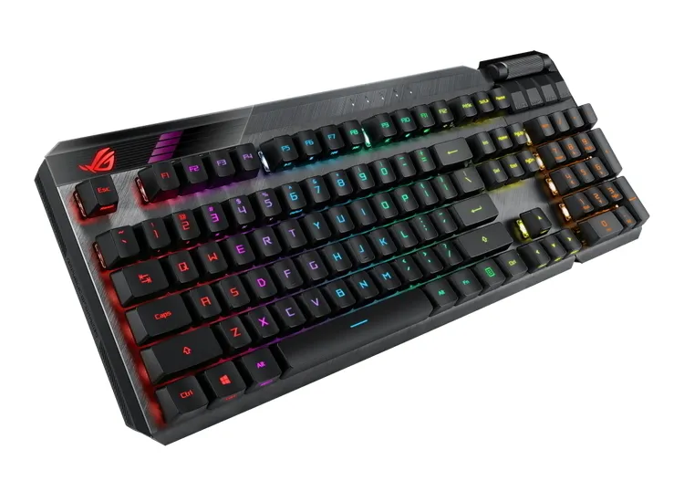 Клавиатура ASUS ROG Claymore II, Беспроводное, Чёрный