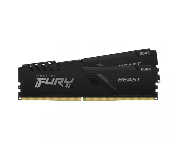 Оперативная память Kingston FURY Beast, DDR4 SDRAM, 3600 МГц, 16Гб, KF436C17BBK2/16