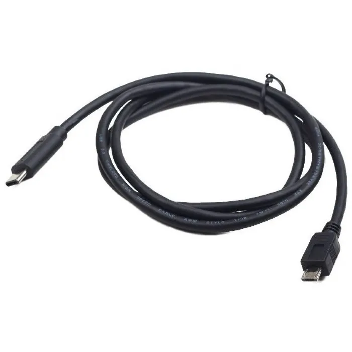 Cablu încărcare și sincronizare Cablexpert CCP-USB2-mBMCM-1M, Micro-USB/USB Type-C, 1m, Negru