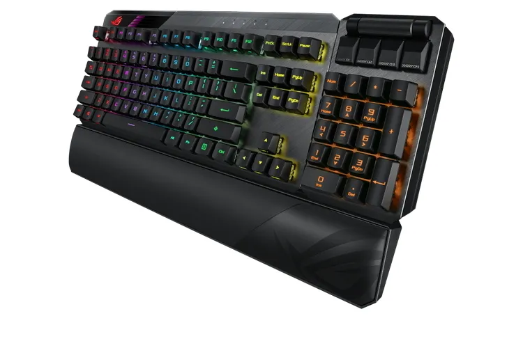 Клавиатура ASUS ROG Claymore II, Беспроводное, Чёрный