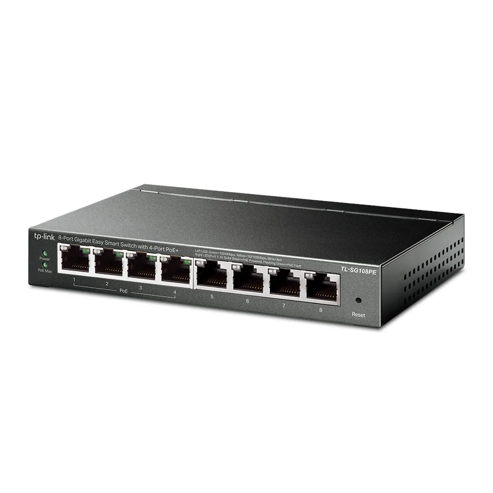 PoE коммутатор TP-LINK TL-SG108PE, 4x IEEE 802.3af