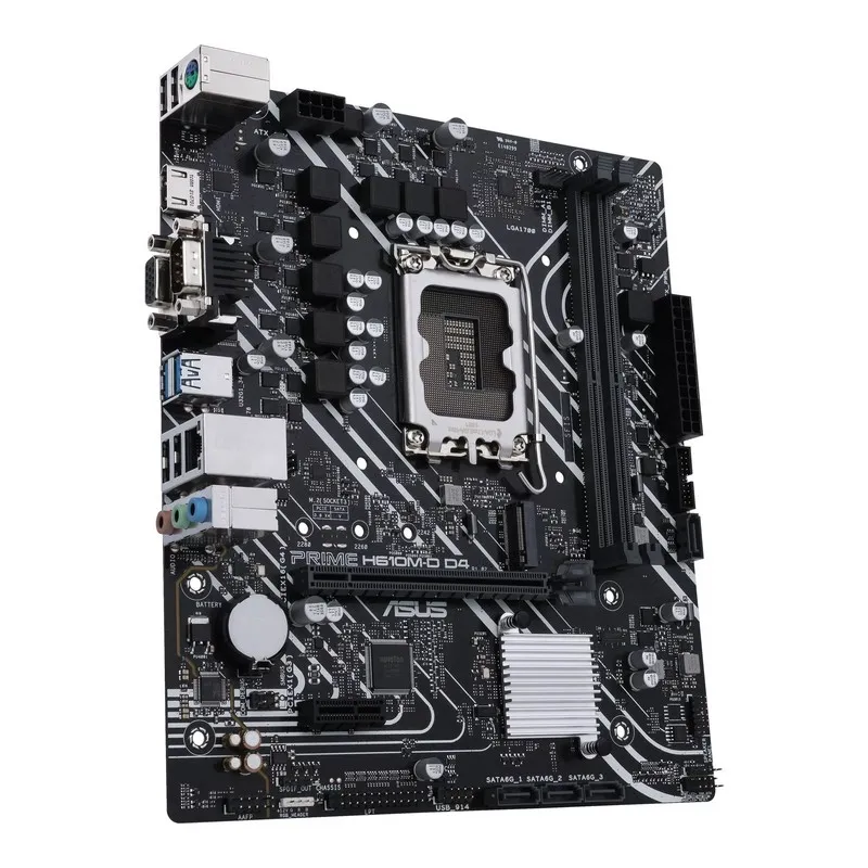 Материнская плата ASUS PRIME H610M-D D4, LGA1700, Intel B610, Micro-ATX