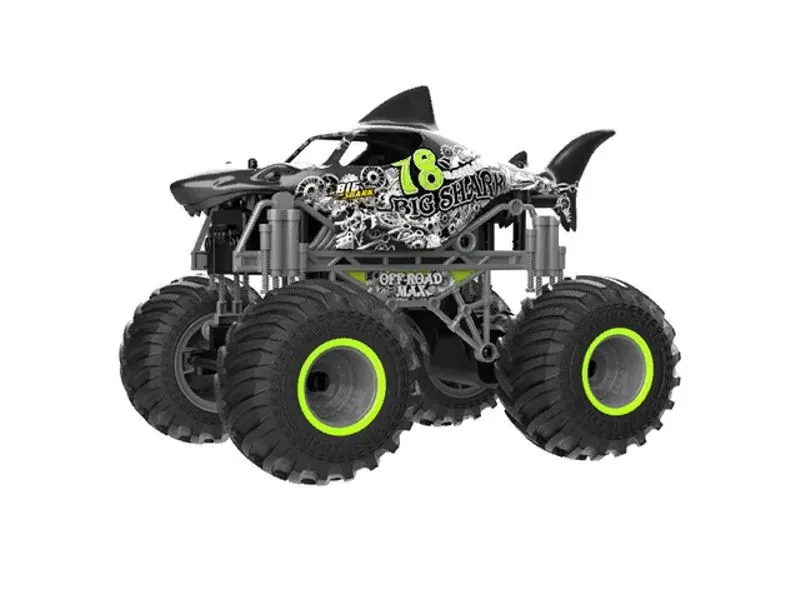 Jucărie cu telecomandă Crazon Oversize Wheel Cross-Road, 1:16, Negru/Verde (333-19164B)