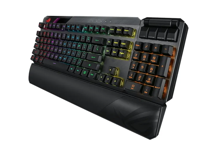 Клавиатура ASUS ROG Claymore II, Беспроводное, Чёрный