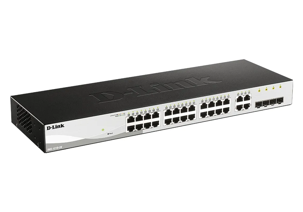 Сетевой коммутатор D-Link DGS-1210-28, 24x 10/100/1000 Мбит/с