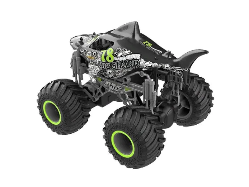 Jucărie cu telecomandă Crazon Oversize Wheel Cross-Road, 1:16, Negru/Verde (333-19164B)