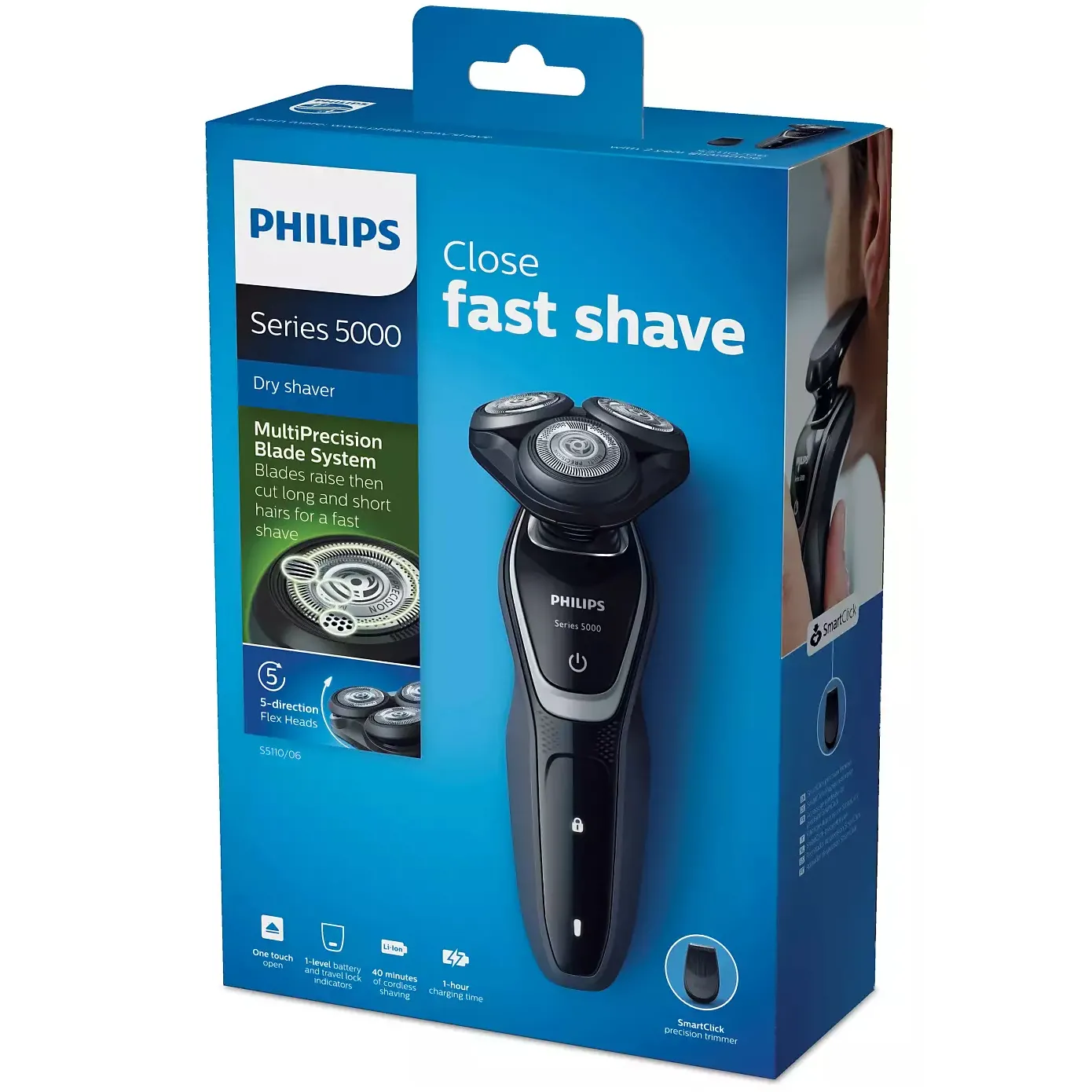 Aparat de ras electric PHILIPS Shaver series 5000 S5110/06, Negru