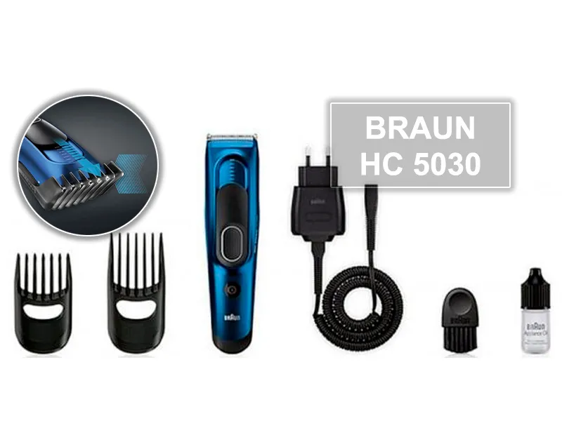 Машинка для стрижки Braun HC5030, Синий | Чёрный