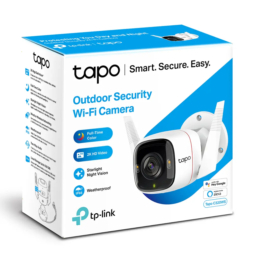 Camera de supraveghere Smart TP-LINK Tapo C320WS, Alb