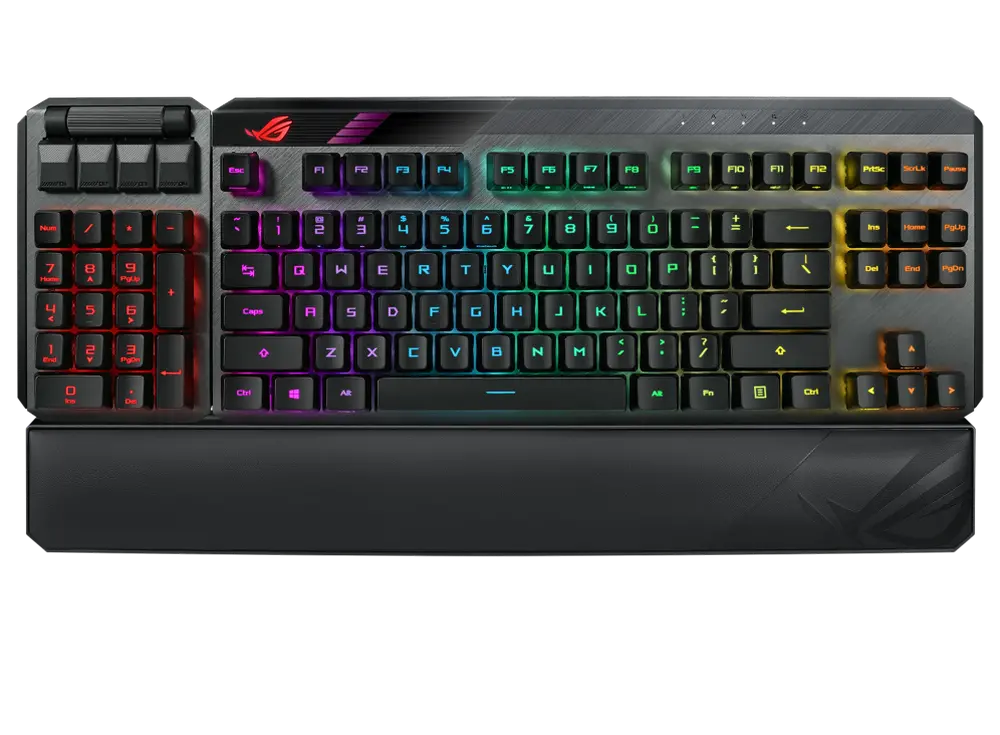 Клавиатура ASUS ROG Claymore II, Беспроводное, Чёрный