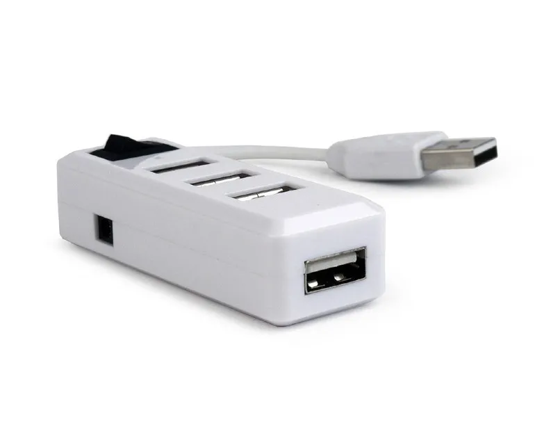 Adaptor Hub Gembird UHB-U2P4-21, Alb