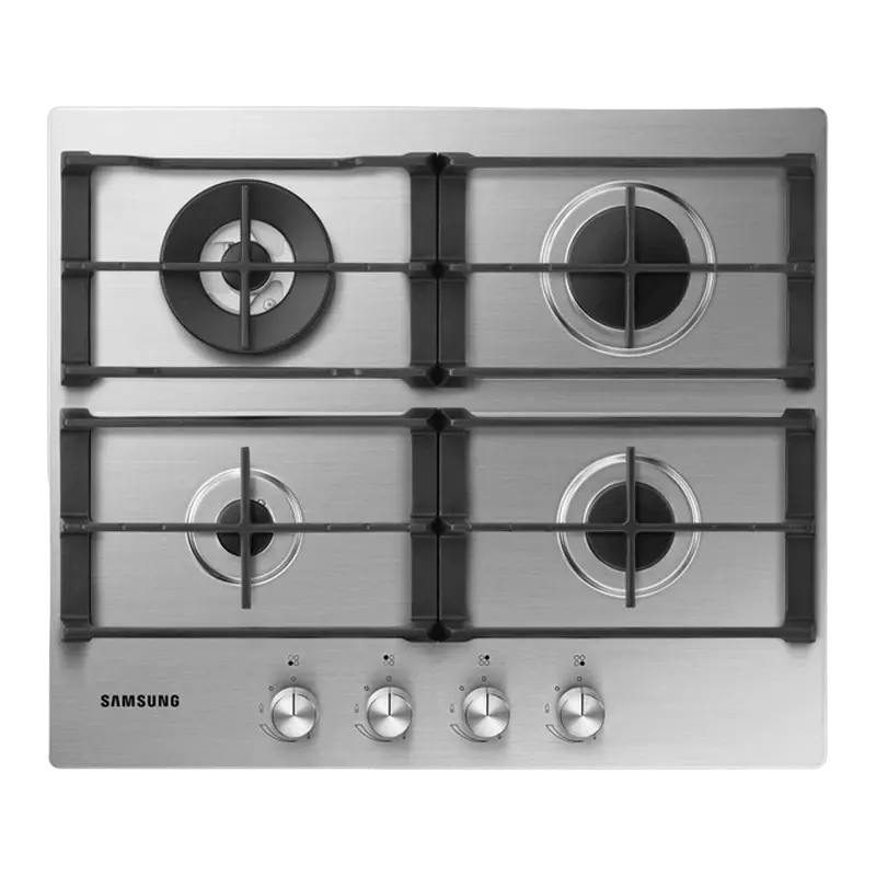 Plită pe gaz Samsung NA64H3030AS/WT, Oțel inoxidabil
