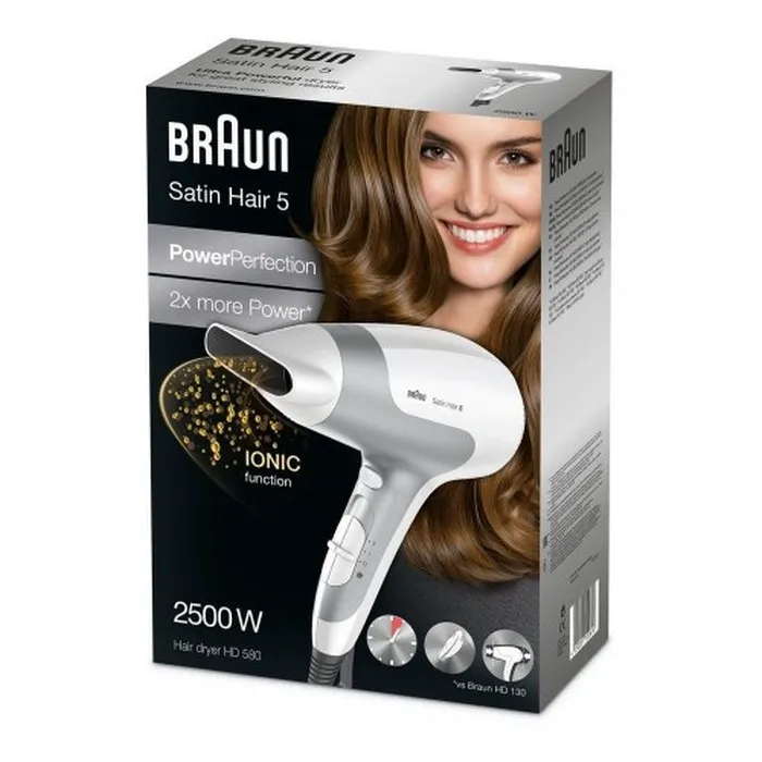 Фен BRAUN Satin Hair 5 PowerPerfection, 2500 Вт, Белый