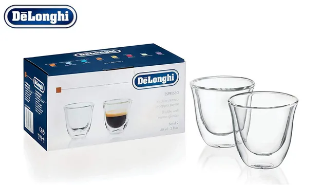 Стаканы для капучино De'Longhi 60ml 2pcs, Прозрачный
