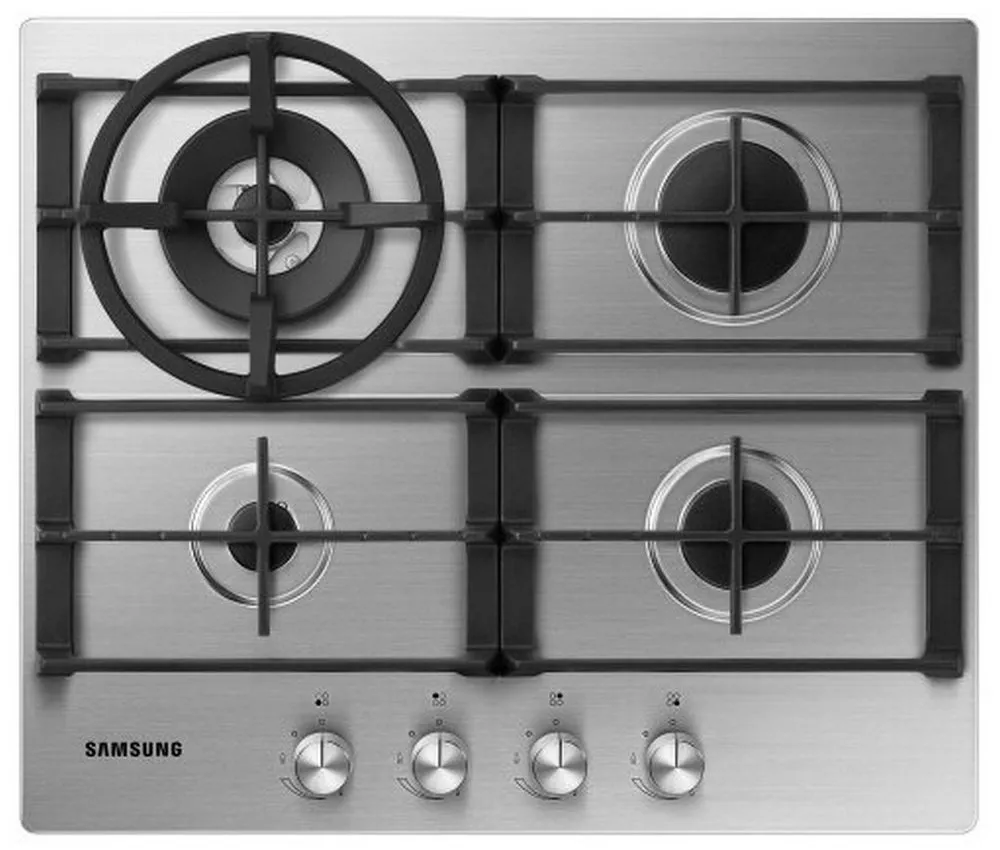 Plită pe gaz Samsung NA64H3030AS/WT, Oțel inoxidabil