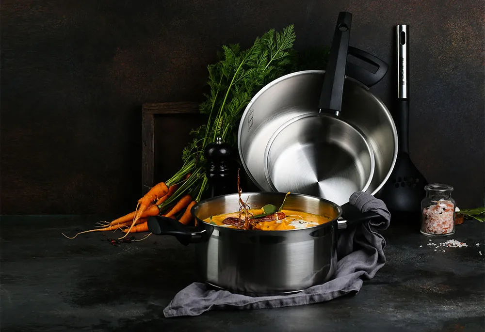 Cratiță Polaris Verde-20C, 3L, Argintiu