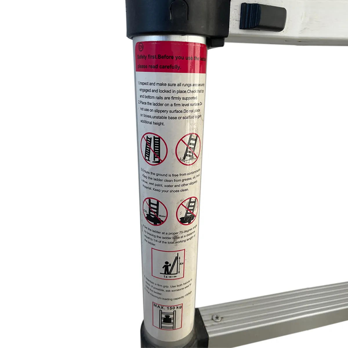 Лестница телескопическая TechnoWorker 7 ступеней