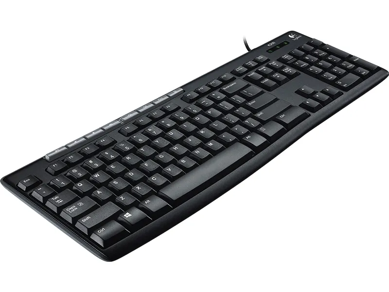 Клавиатура Logitech K200, Проводное, Чёрный