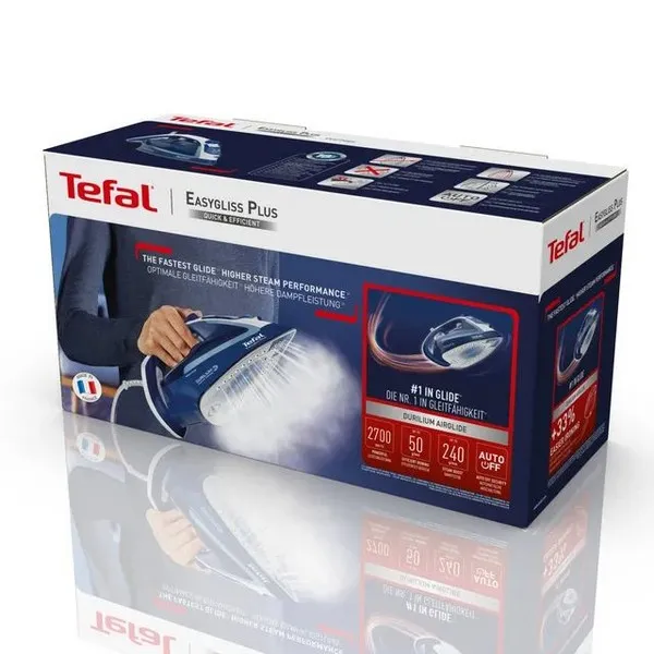 Fier de călcat Tefal FV5770E0, 2700 W, Albastru | Alb