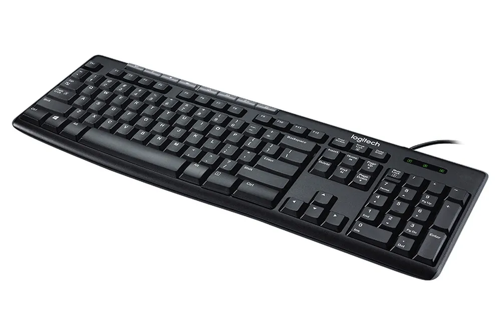 Клавиатура Logitech K200, Проводное, Чёрный