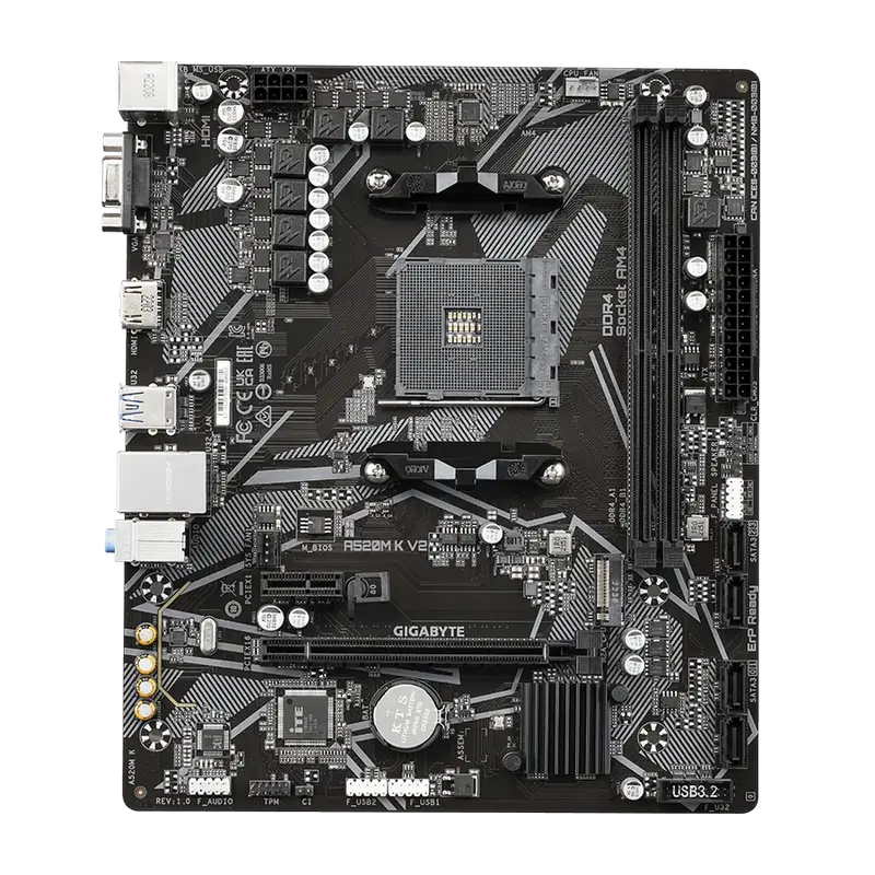 Placă de bază Gigabyte A520M K V2, AM4, AMD A520, Micro-ATX