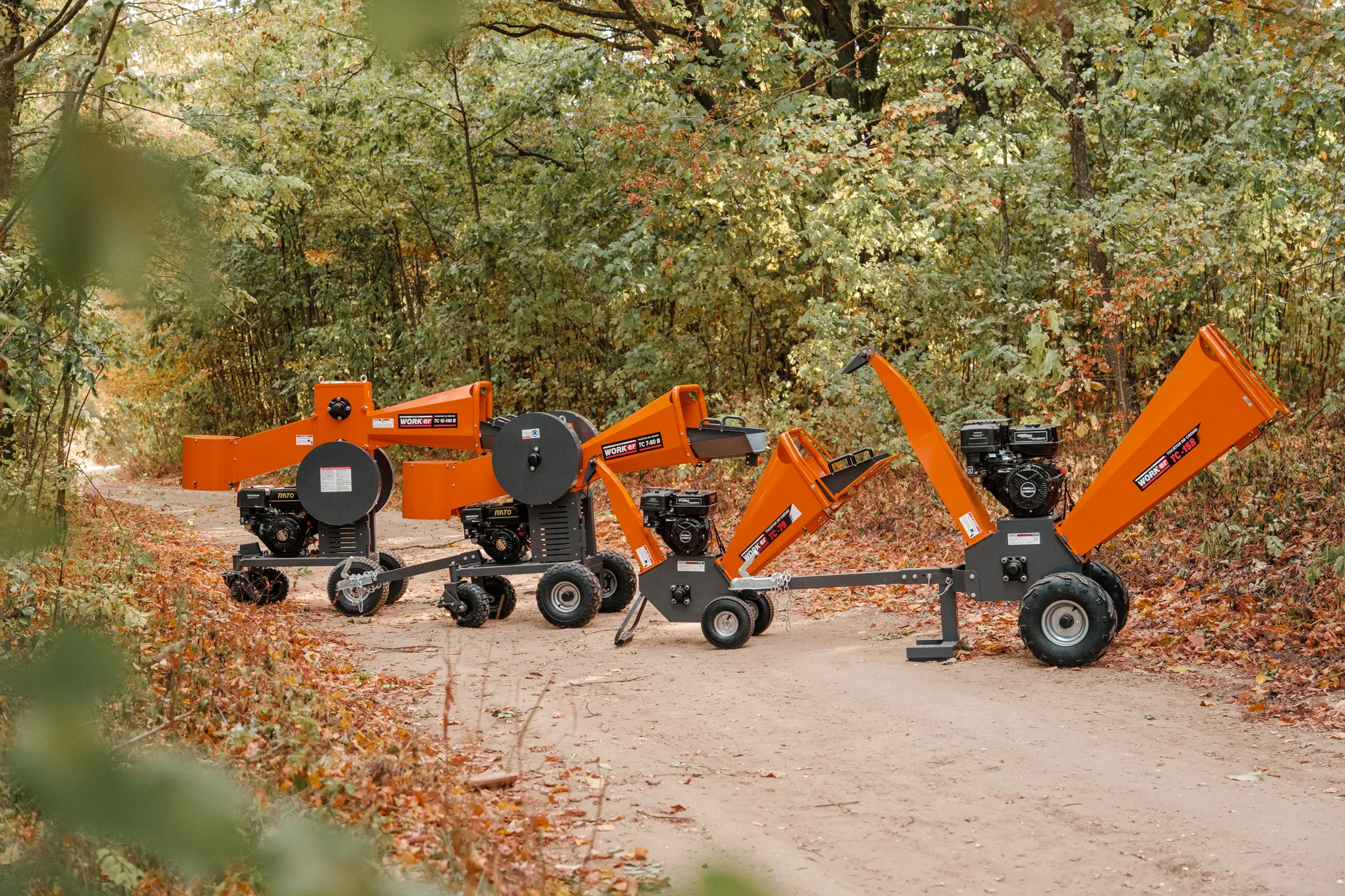 Измельчитель веток бензиновый TechnoWorker TC 15 B