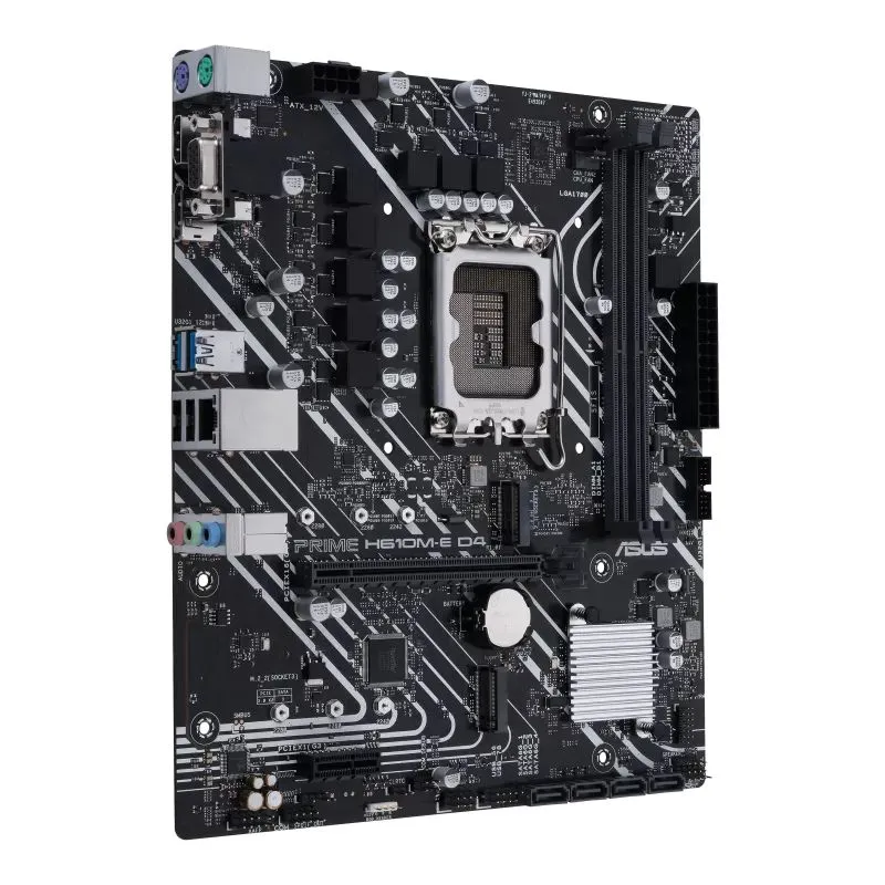 Материнская плата ASUS PRIME H610M-E D4, LGA1700, Intel H610, Micro-ATX