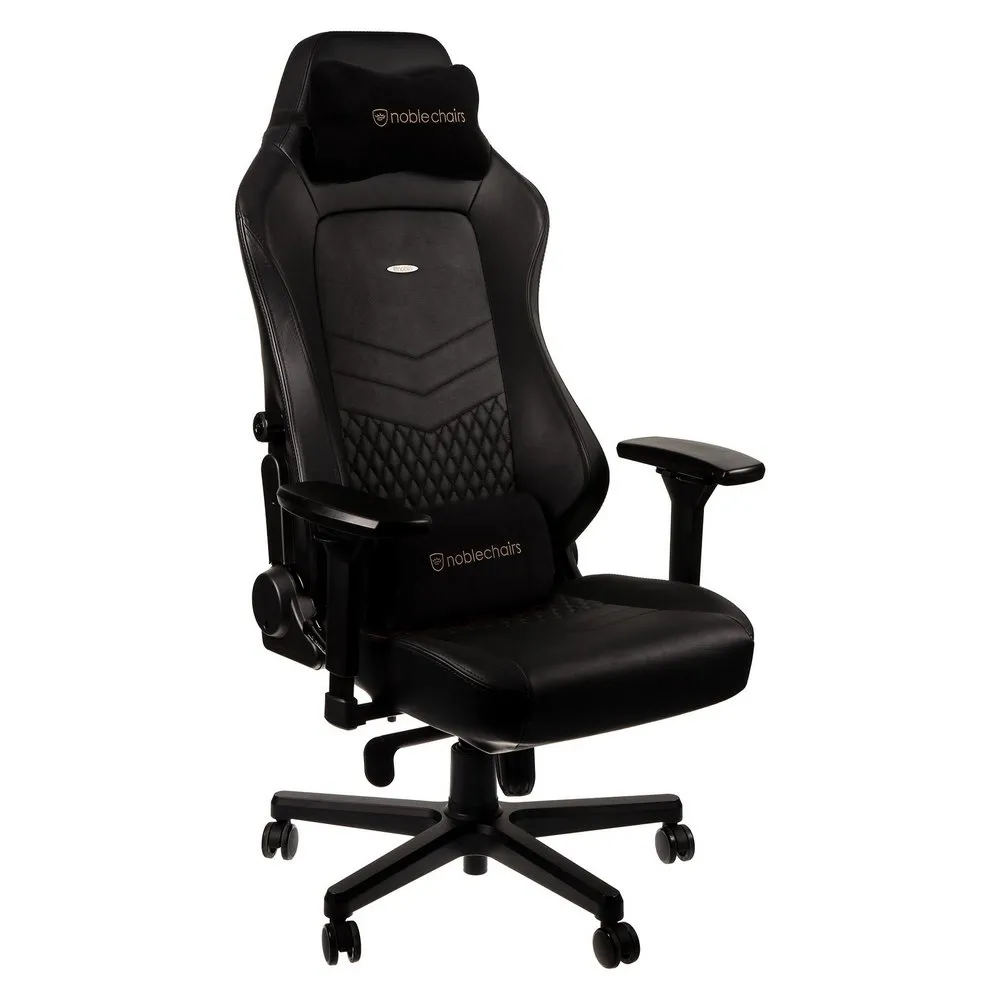 Scaun Gaming Noblechairs Hero, Piele naturală, Negru