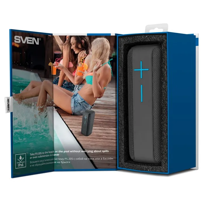Boxă portabilă SVEN PS-205, Negru
