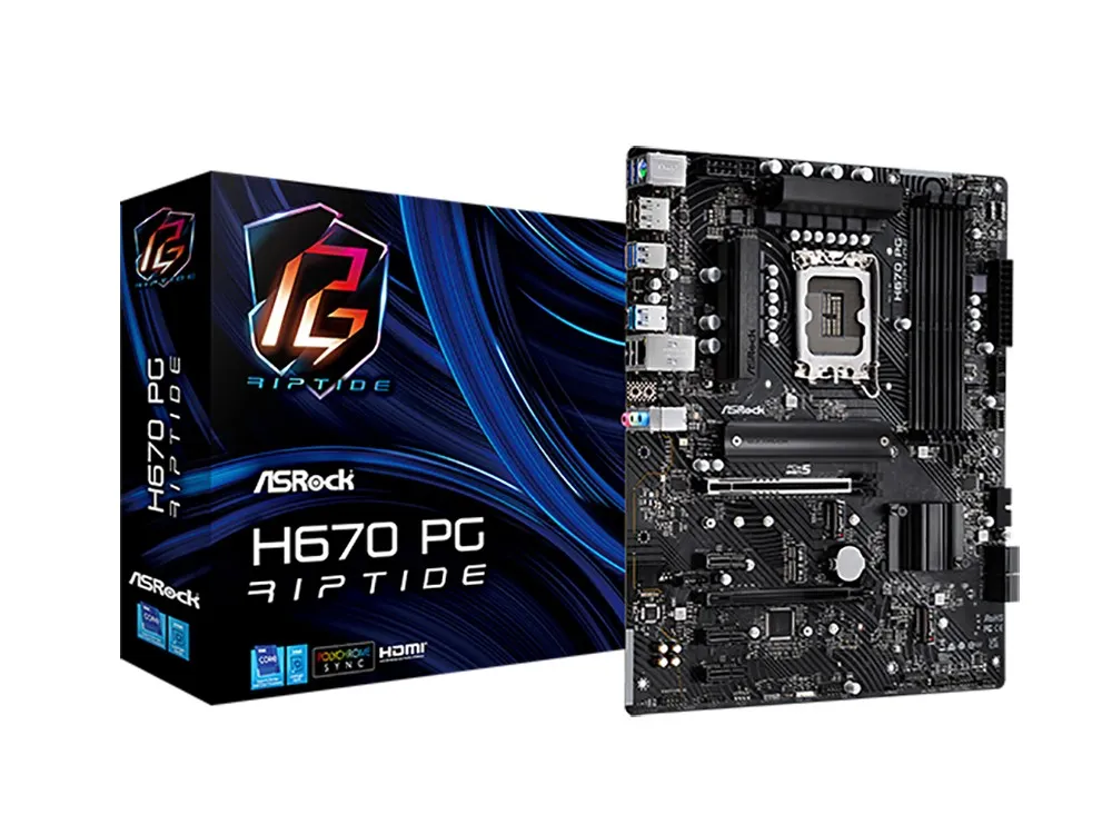 Материнская плата ASRock H670 PG RIPTIDE, LGA1700, Intel H670, ATX