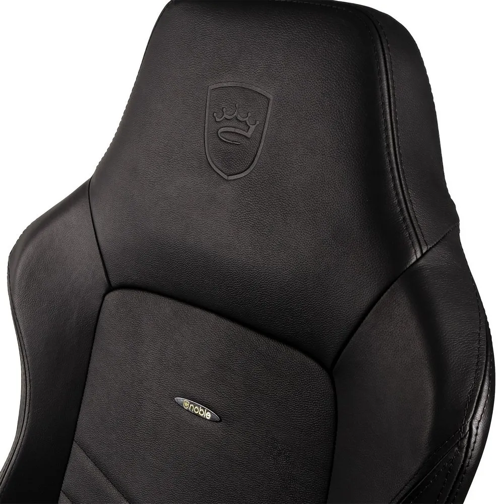 Scaun Gaming Noblechairs Hero, Piele naturală, Negru