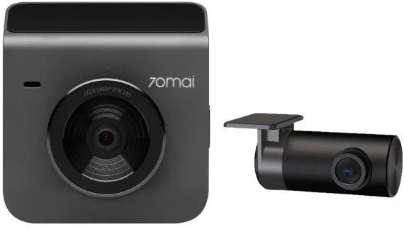 Set DashCam față și spate 70mai Dash Cam A400, 2560 x 1440, Gri