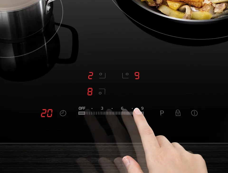 Plită cu inducție Samsung NZ64H37070K/WT, Negru