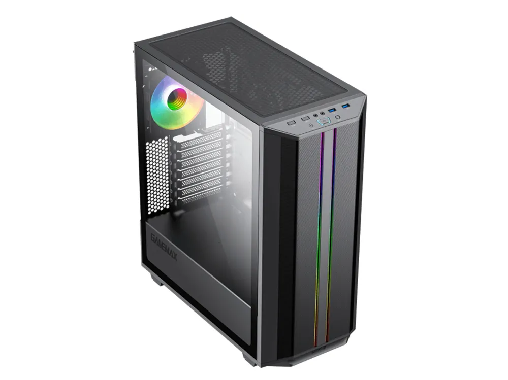Carcasă PC Gamemax Precision, Midi-Tower, ATX, Negru